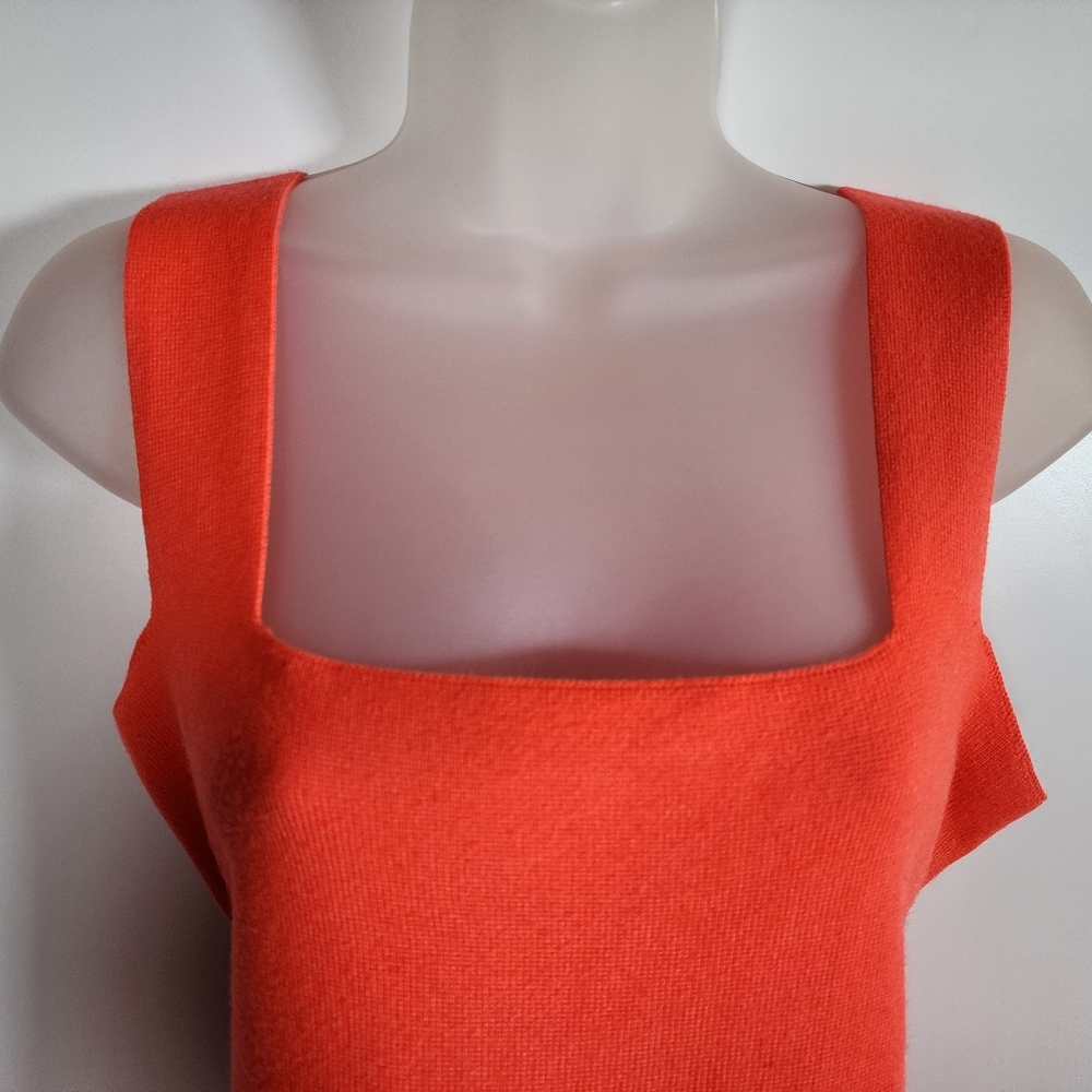 By Anthropologie Orange Harloe Belted Tank Top Medium - Picture 4 of 11